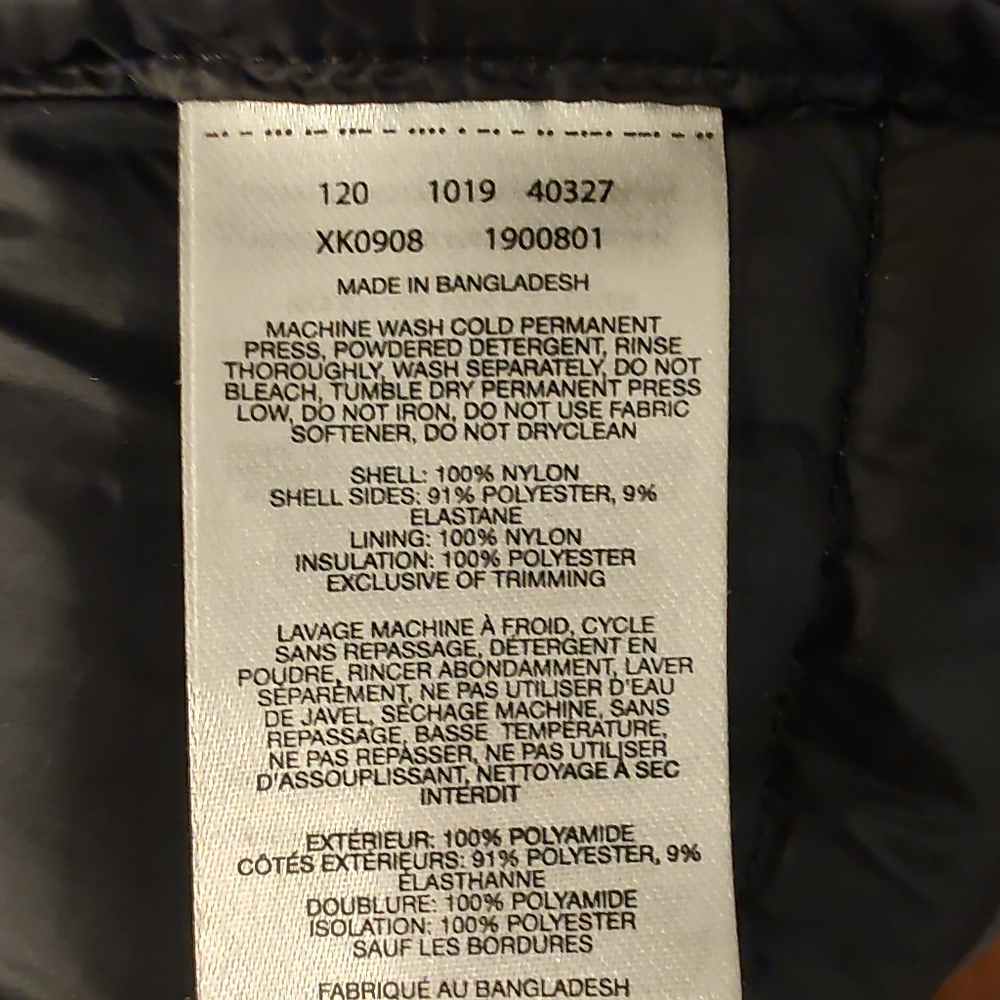 Columbia Woman's Full Zip Light Weight Puffer Vest Size Medium Black And Gray - Picture 8 of 10